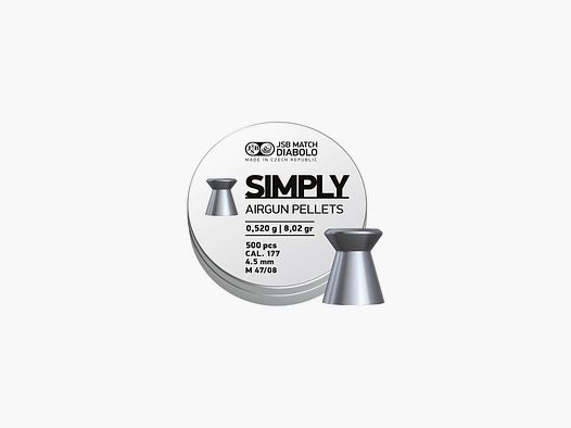 Geschosse Kal. 4,5 JSB Simply 500 Stk 0,52 g