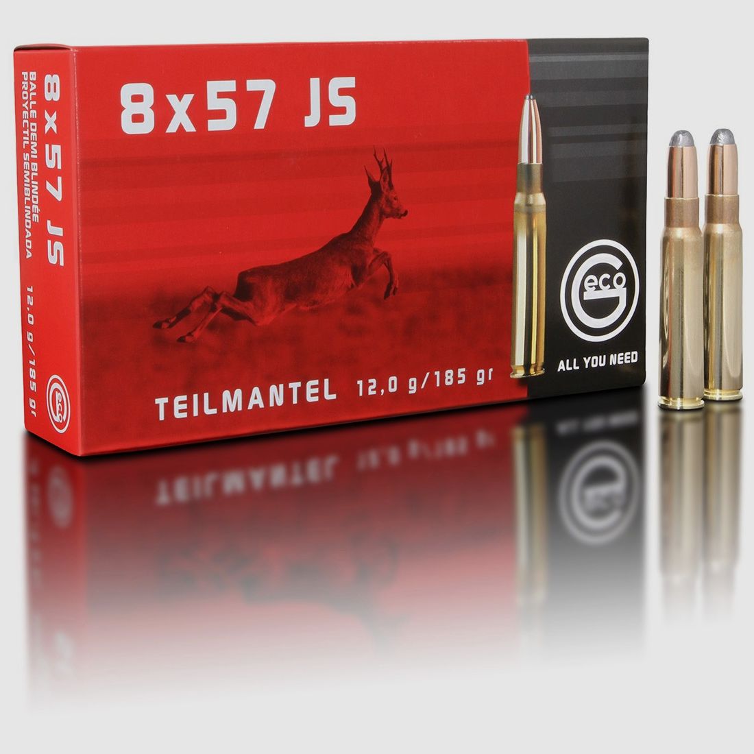 8×57 JS GECO PUNTA BLANDA (caja de 20)