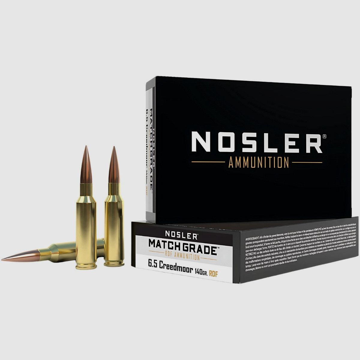 6,5 Creedmoor Nosler HPBT RDF Match Grade 140gr/9,1g (60115), immagine 2 di 3