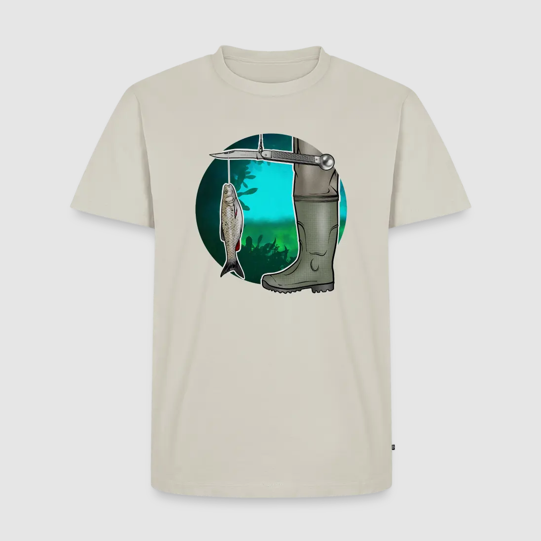 PUMA Men´s Premium T-Shirt „Waagemesser – Petri Heil"