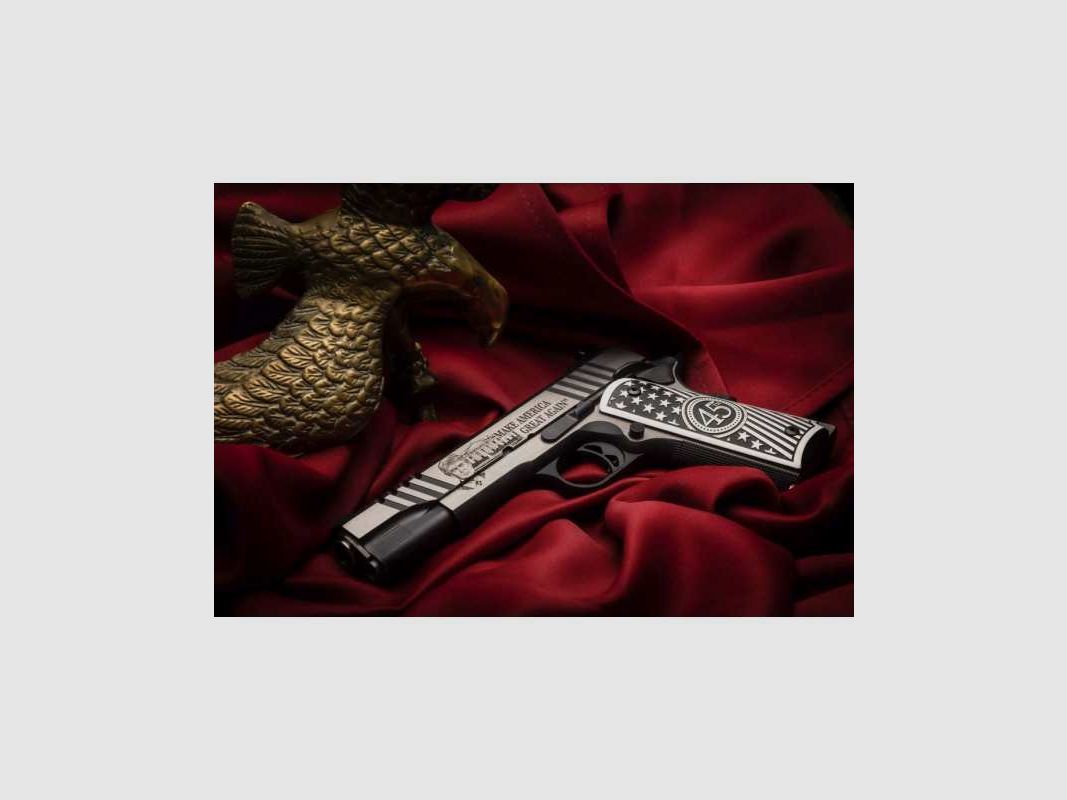 Auto Ordnance "Trump One" 1911 TCAC14N .45 ACP President Custom Pistole
