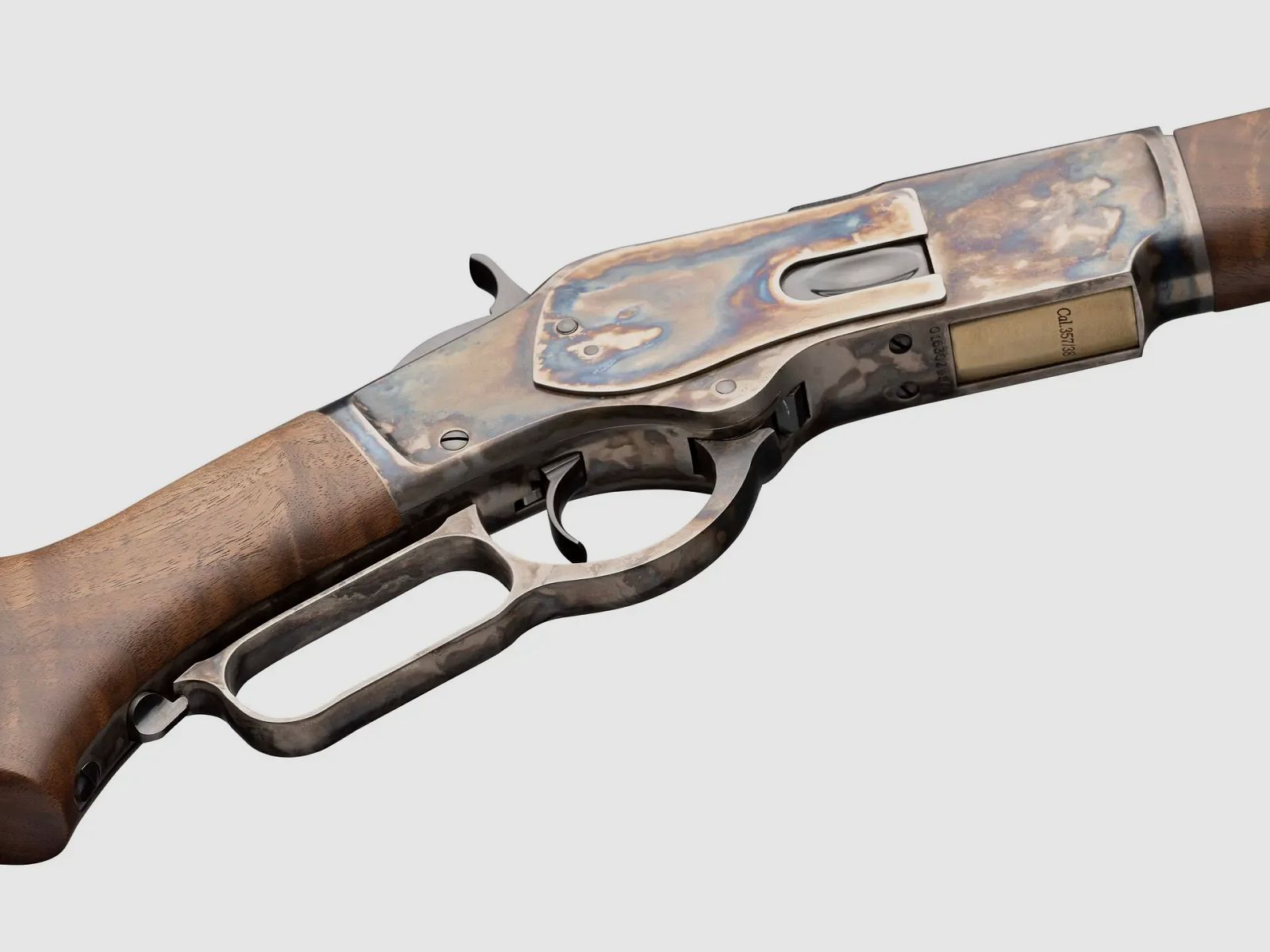 Winchester 1873 Sporter Octagon Pistol Grip Color Case Hardened 24" Auf Lager