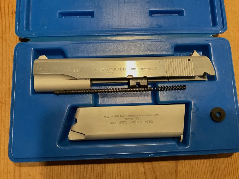 Wechselsystem TheCIENER .22Caliber Conversion Kit für 1911A1 .45ACP Pistole SNR