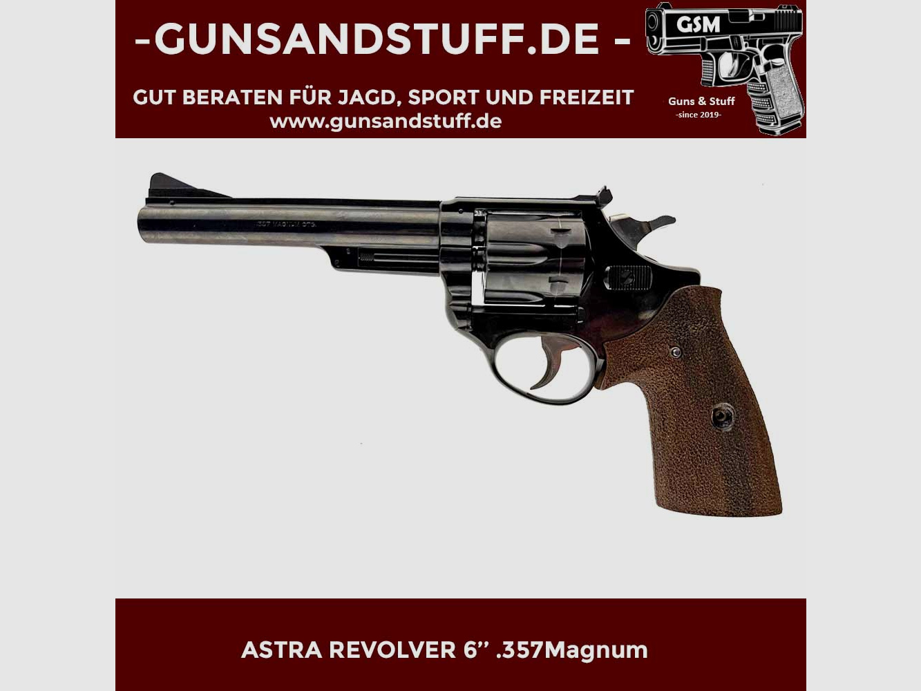 ASTRA Revolver 6” .357Magnum