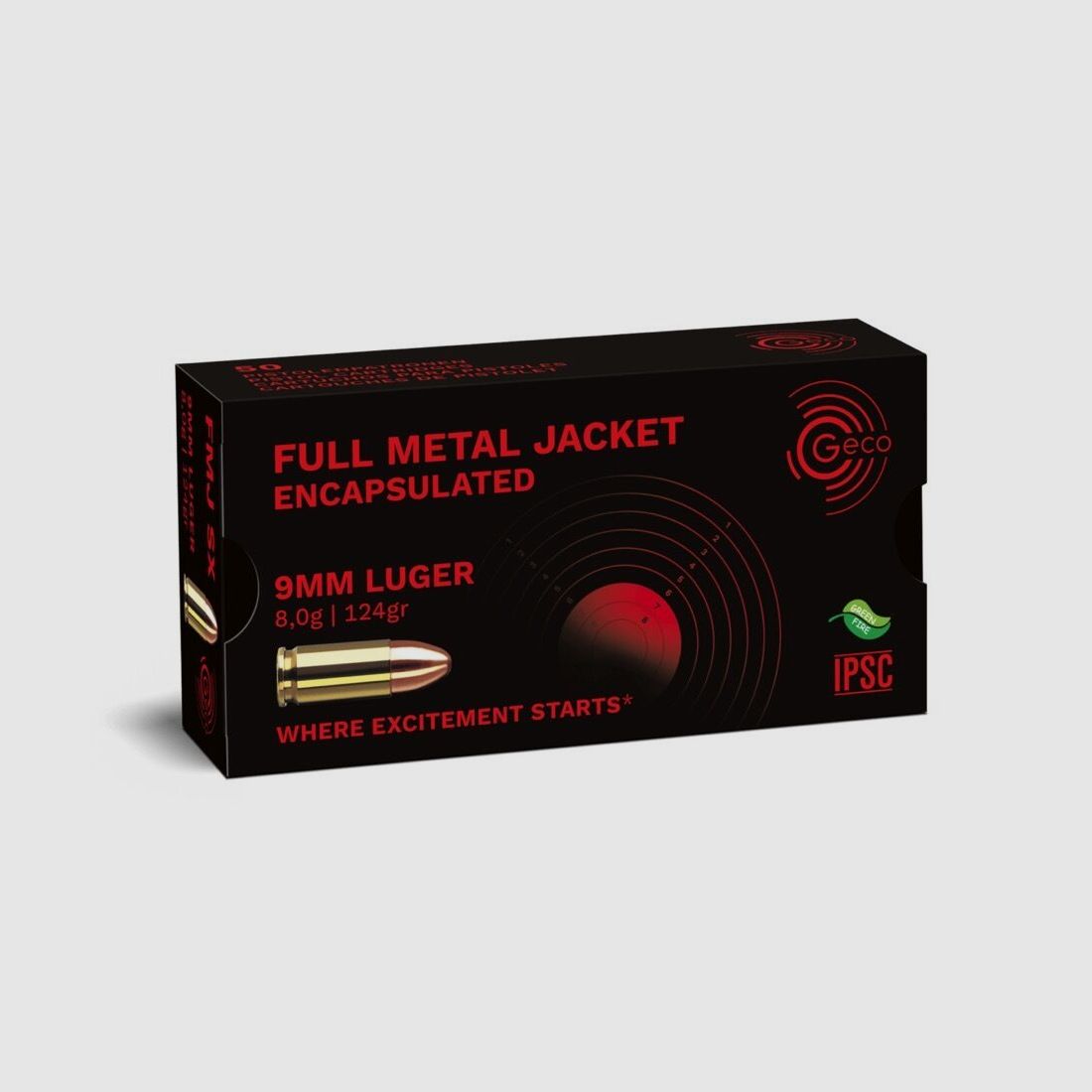Geco FMJ SX 124grs 50St 9mmLuger