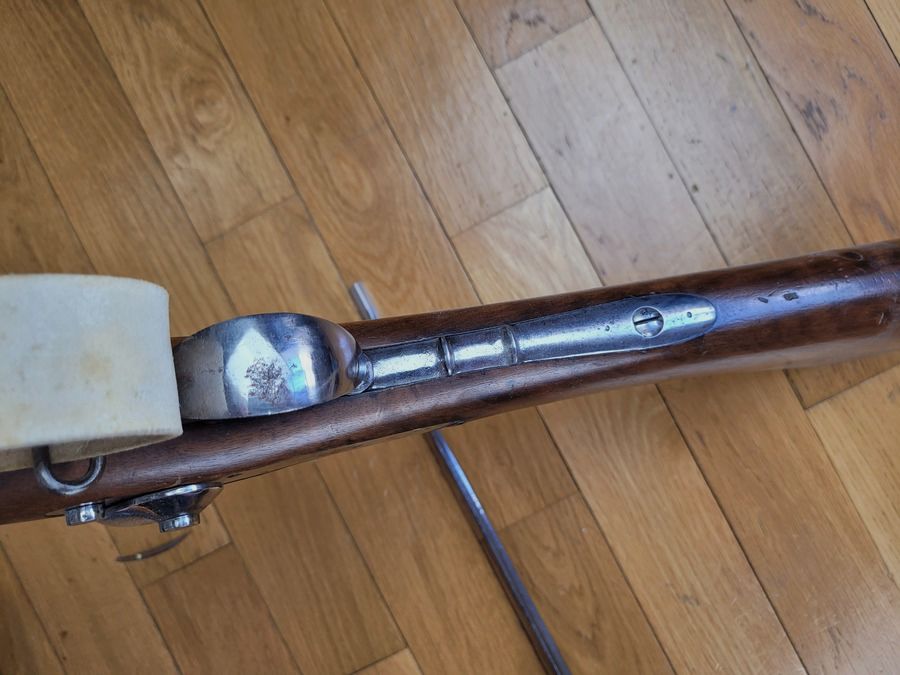 Zeer mooi geweer model 1842 T (niet Tbis) – Nationale Fabriek van Tulle 1850 – bajonet – riem – Uitstekende staat, afbeelding 23 van 32