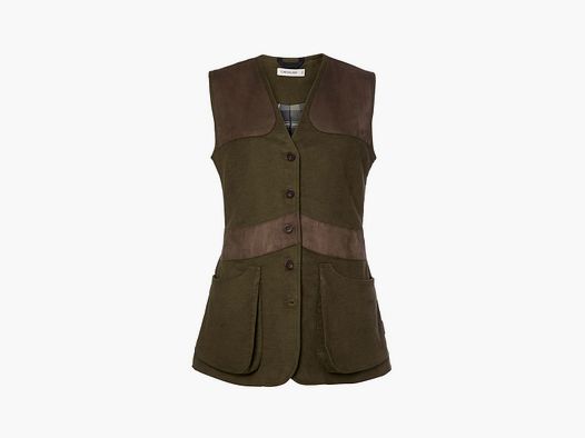 Chevalier Elemore Moleskin Shooting Vest Damen Forest Green 36W