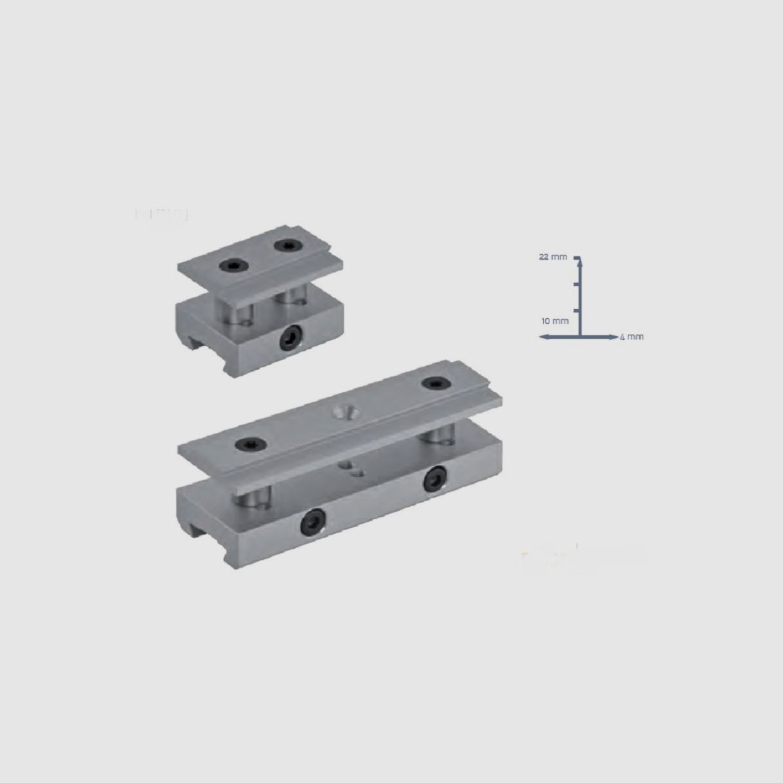 Centra Block Club Walther 10-22mm sight line risers