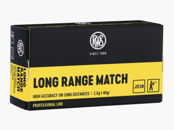 RWS .22 LONG RANGE MATCH 2,6g/40gr 50 St.
