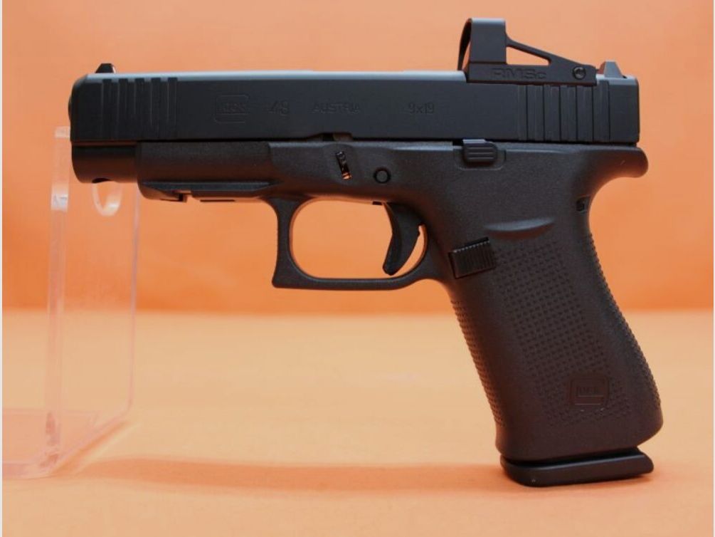 Glock Ha.Pistol 9mm Luger Glock 48 R/FS MOS SHIELD RMSc Slimline 106mm barrel/ red dot sight