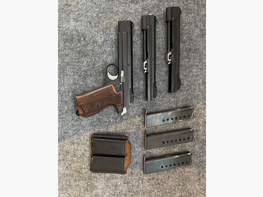 SIG Hämmerli P210 9mmvPara mit 2xWechselsystem 9mm „lang“ + 7,65 Para