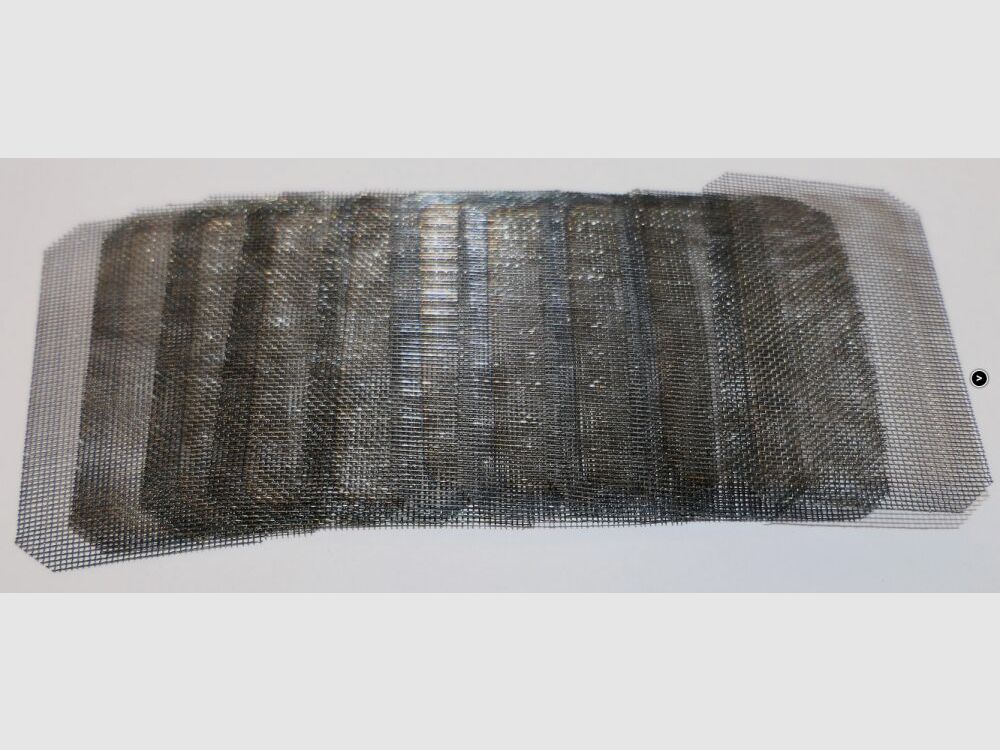 Schweizer Ersatzdrahtgeflecht für Patronenlagerreininger 10x / 10 Stück