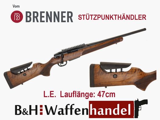 Brenner BR20 L.E. Calcio in legno con schiena regolabile LL 47cm