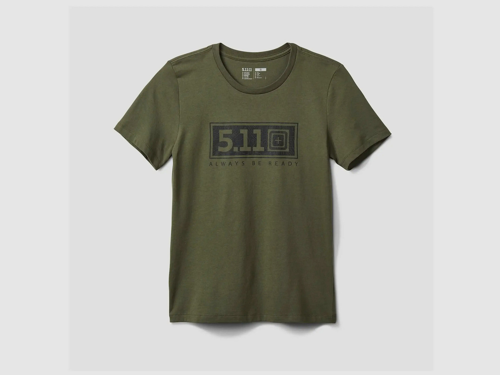 5.11 Tactical 5.11 Tactical T-Shirt WM Logo Rectangle Vrouwen - L Dames