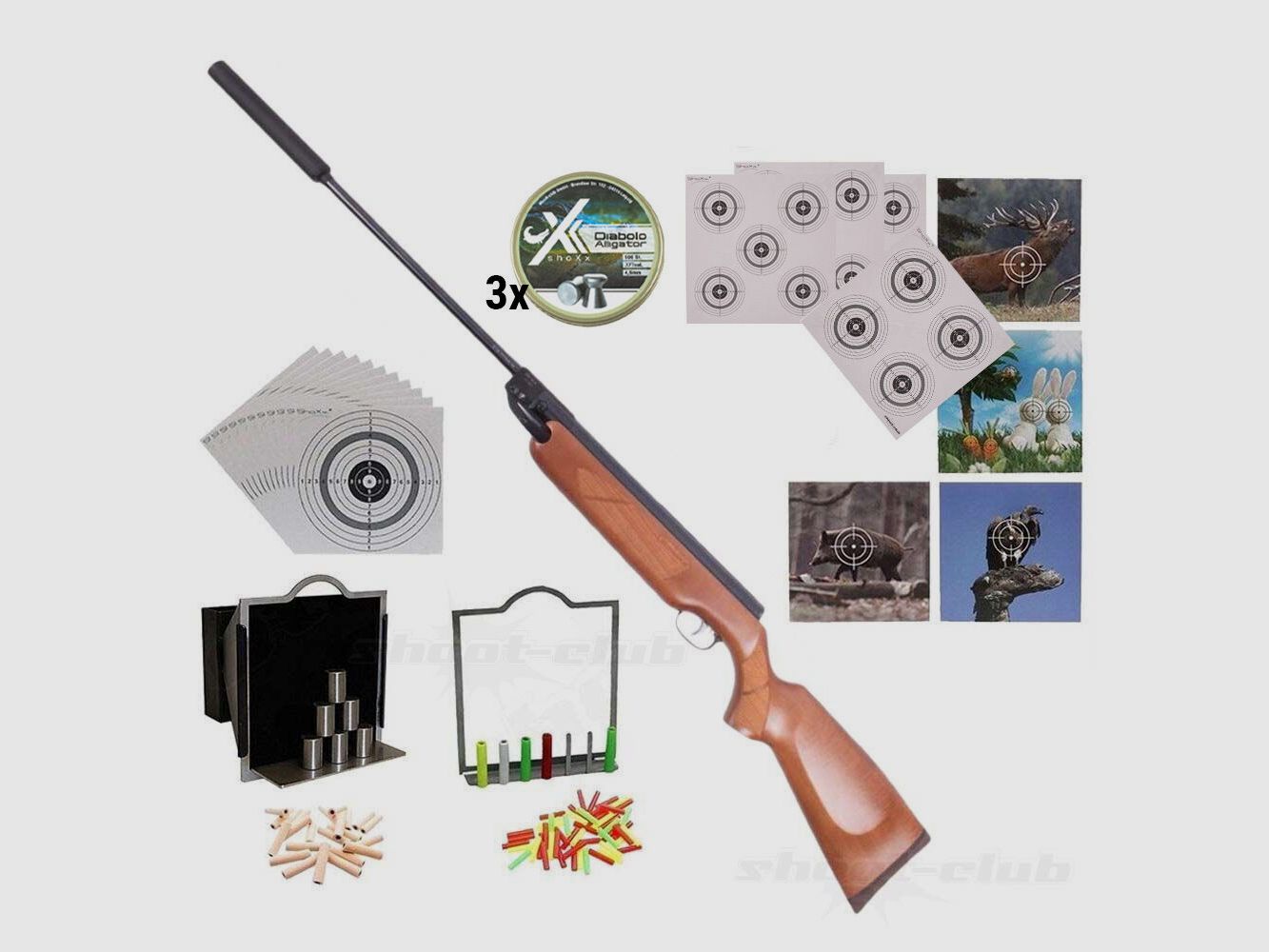 Weihrauch HW 35K 4,5mm Schalldämpfer Super-Target-Set
