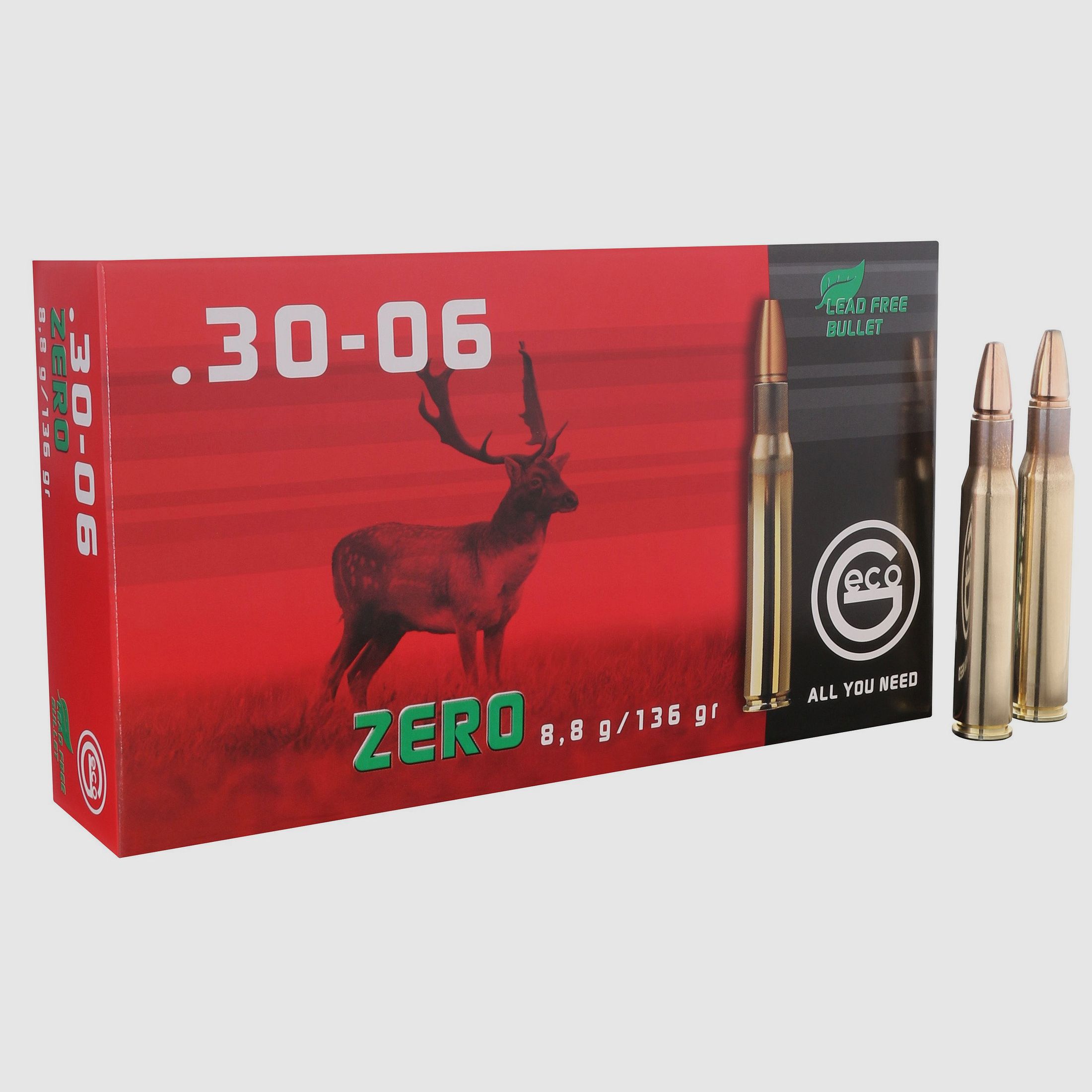 Geco Büchsenpatronen Zero .30-06 Spr. 136 grains