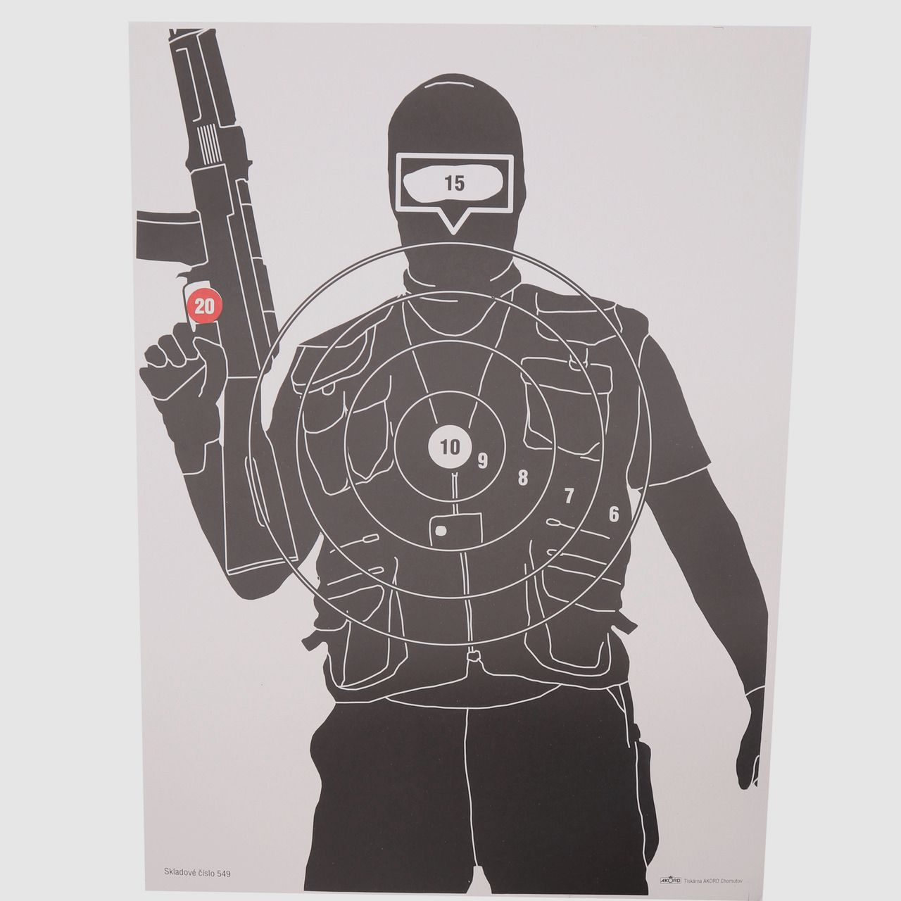 Zielscheibe Terrorist, 5Stk.