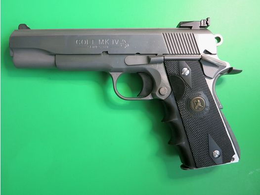 Colt Goverment MK VI Series 80, .45 AUTO, 5" Lauf, Edelstahl (Stainless), Pachmayr-Griff   #18