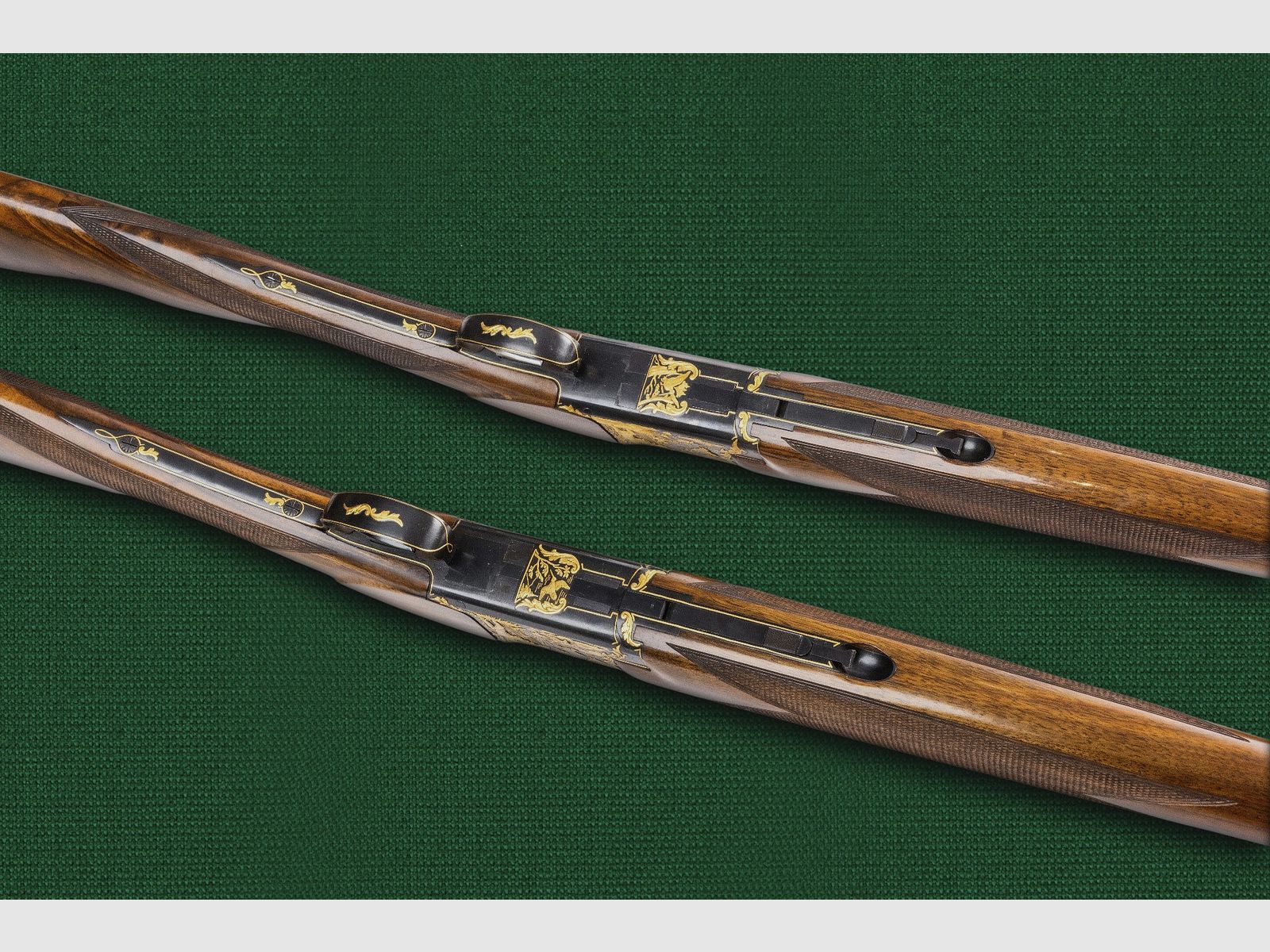 2 Browning B25 / FCS 25 Luxus-Flinten – Goldgravur – Sammlerzustand – Zertifikat