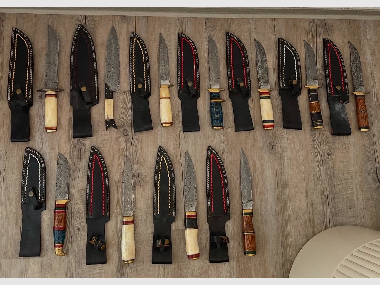 Coltelli in damasco – 11 pezzi fatti a mano | Caccia e outdoor