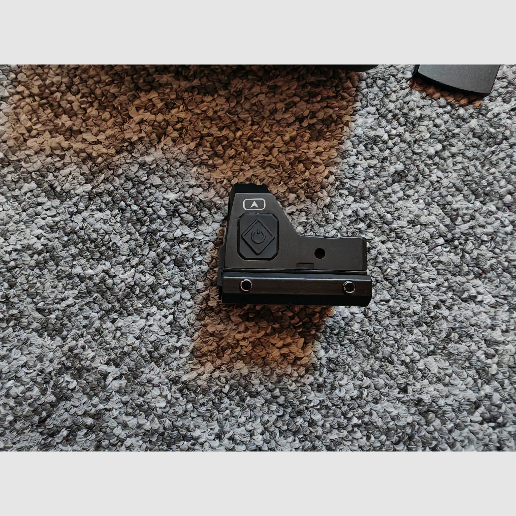 Ritter Optik Reflexvisier V-VISION III RMR Mikro Red Dot  Leuchtpunkt Visier 2 MOA | Picatinny Montage | für IPSC Schießen geeignet