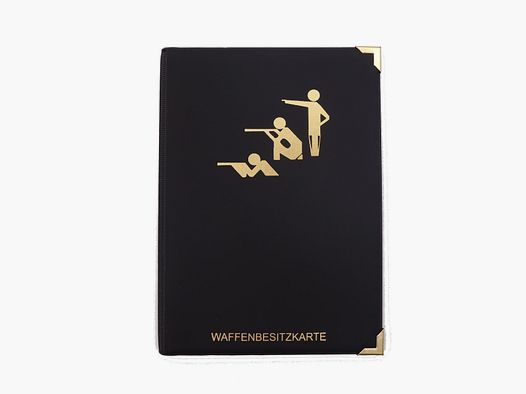 WBK Etui mit 2 extra Fächer Motiv Sportschützen - Schwarz