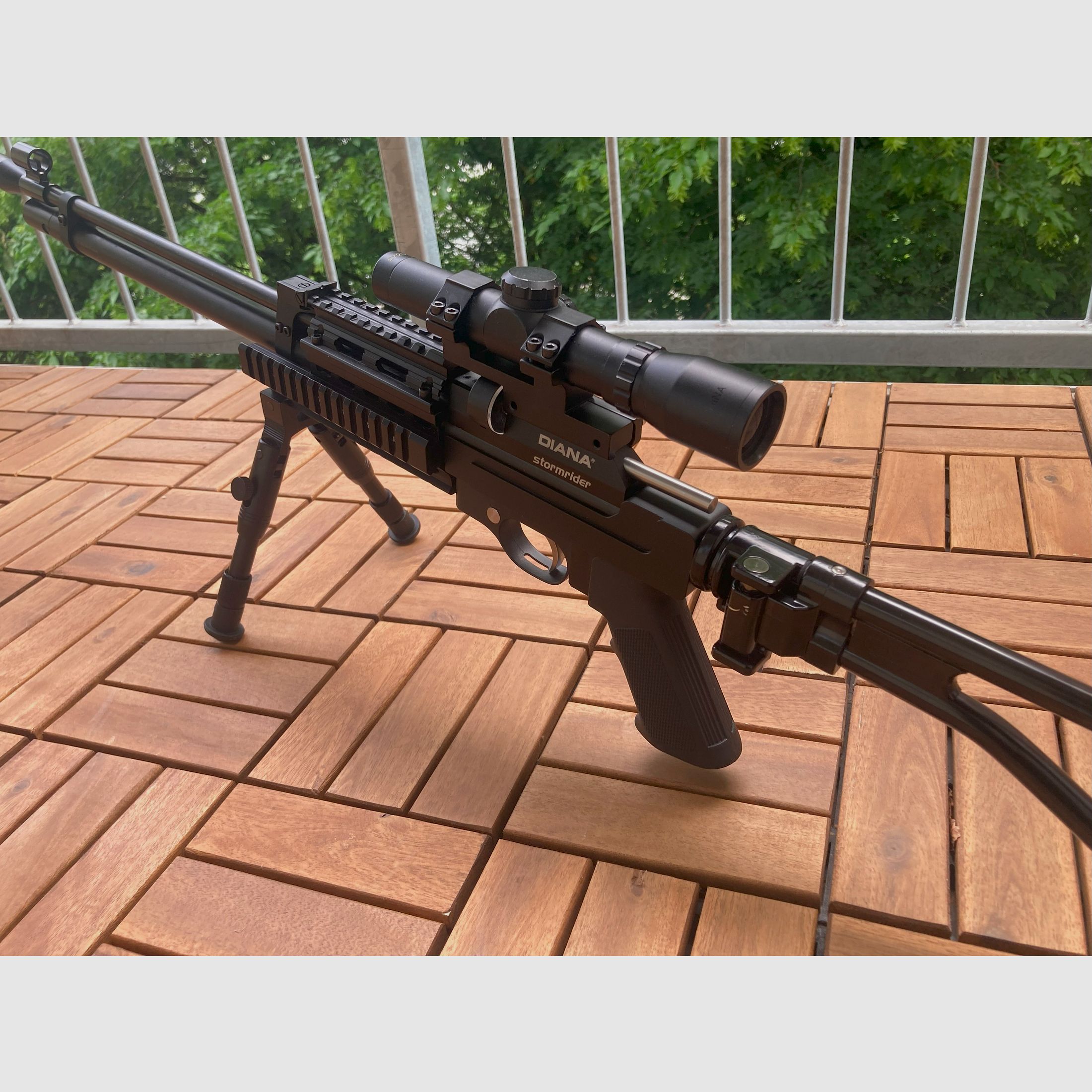 Diana Stormrider Luftgewehr Kaliber 4,5mm neuwertiger taktischer Umbau AK47 Galil Stil