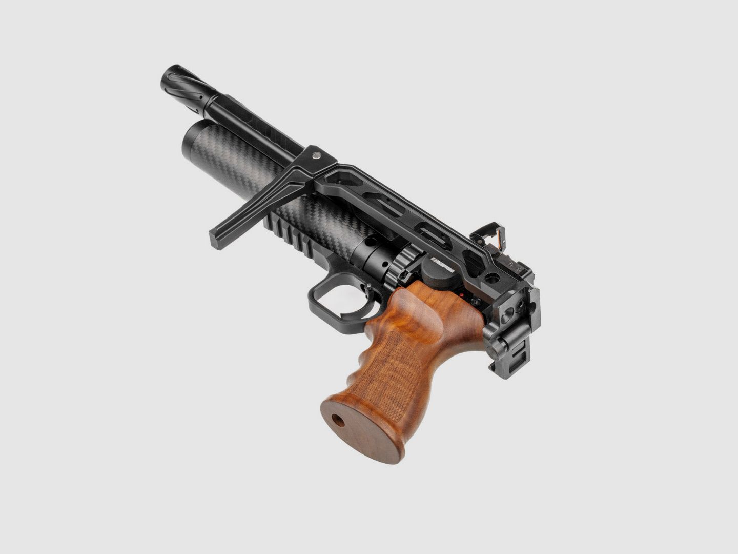 Schulterstütze Huben GK1 | ALU schwarz eloxiert | klappbar | für weitere Picatinnys