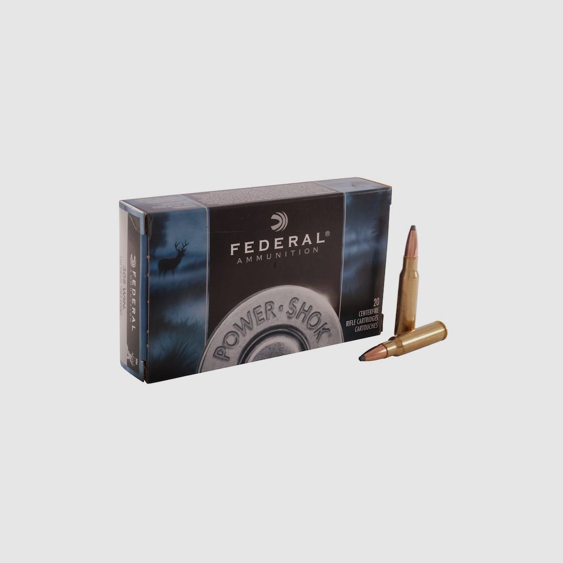 Federal Power-Shok .308 Win. 150GR JSP 20 cartucce