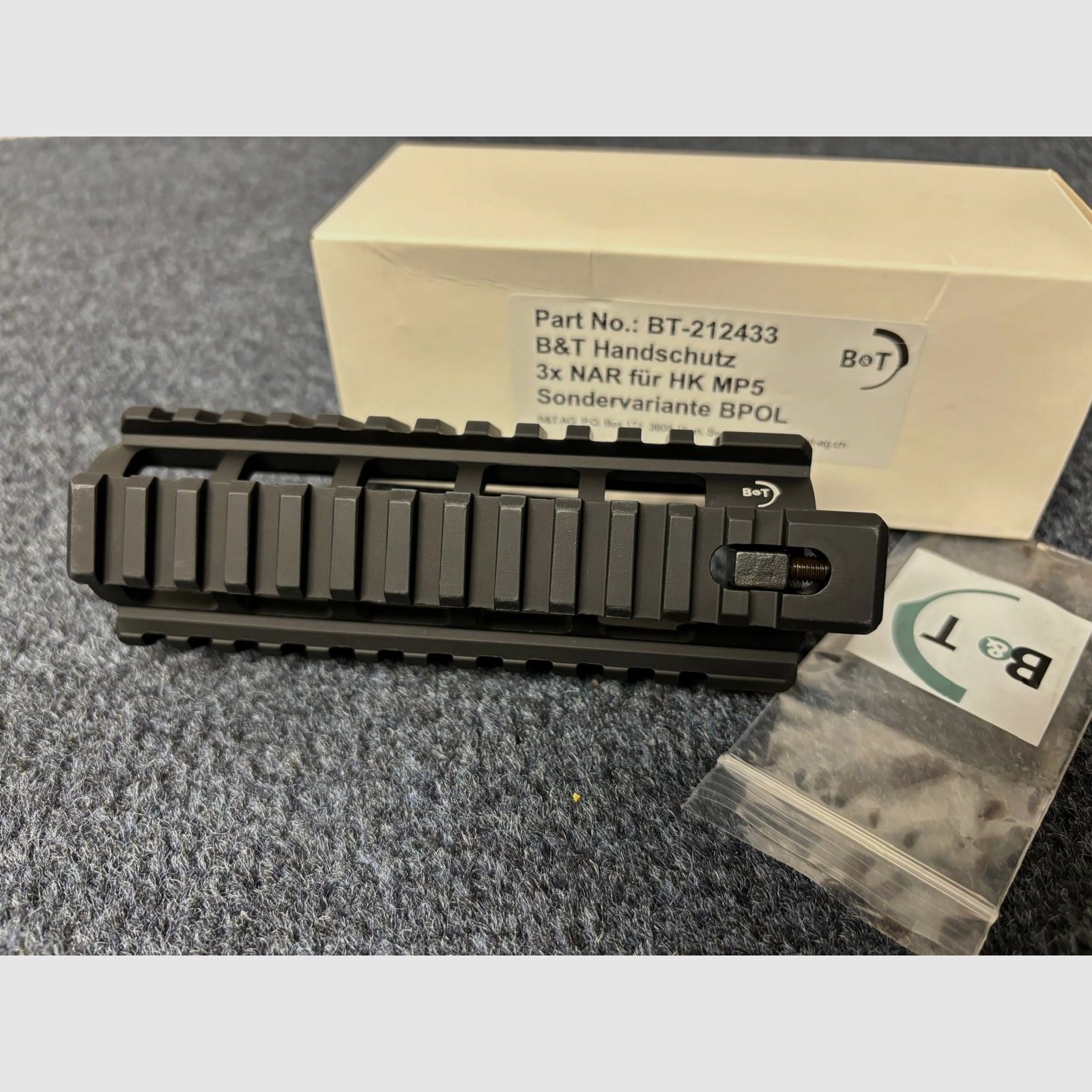 B&T Picatinny Quadrail Handschutz für HK MP5 SP5 - NEU - SAR M41/05 MKE T94 Heckler & Koch