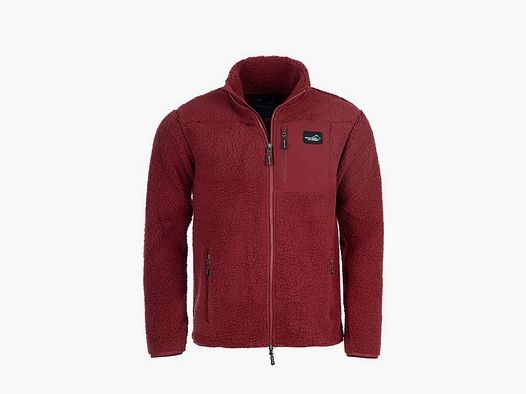 Arrak Sherpa Fleecejacke Herren Dunkelrot - 2XL
