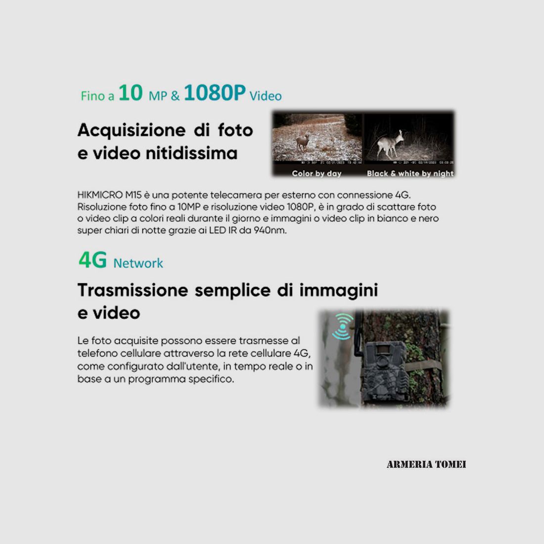 HIKMICRO – FOTOTRAPPOLA Trailkamera M15 4G, Bild 4 von 6