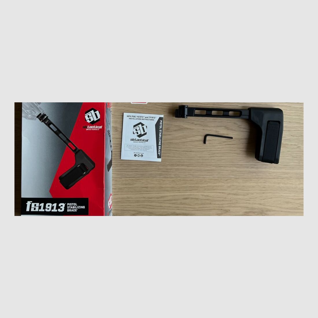 SB Tactical FS1913 Opvouwbare Schoudersteun (OPVOUWBARE PICATINNY PISTOOLSTEUN)