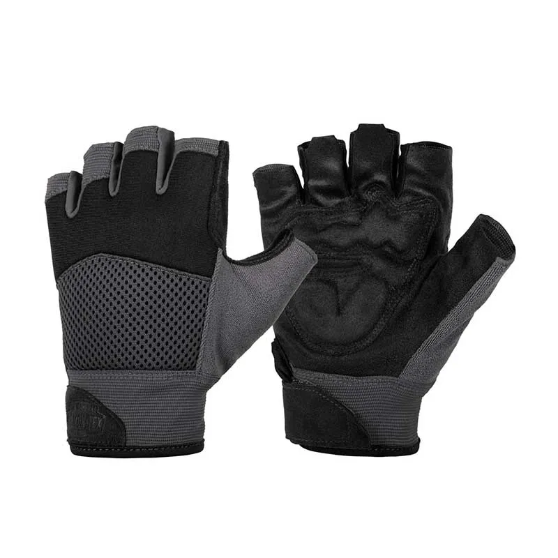 Helikon-Tex - Rękawiczki Half Finger Mk2 - Czarne / Shadow Grey RK-HF2-NE-0135B