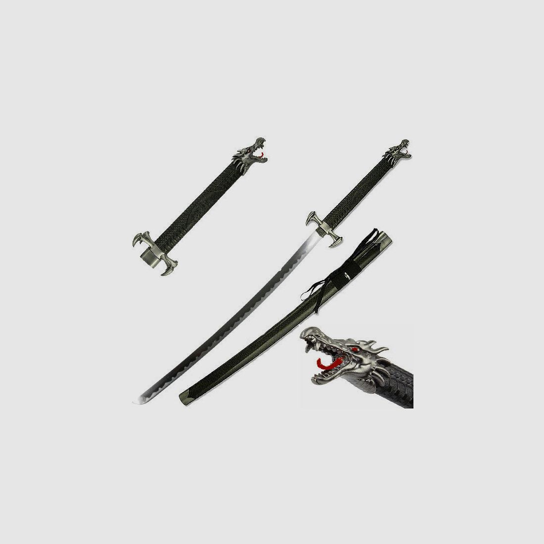 Dragon katana with dragon head