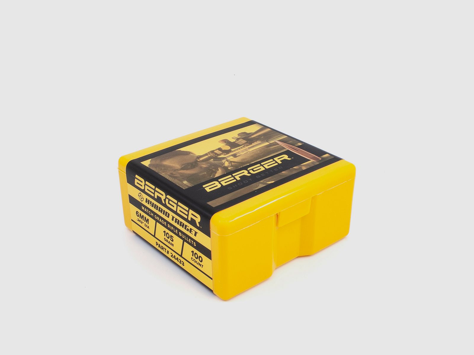 Berger Geschoss 6mm/.243 Hybrid Target 105GR 500 Stück