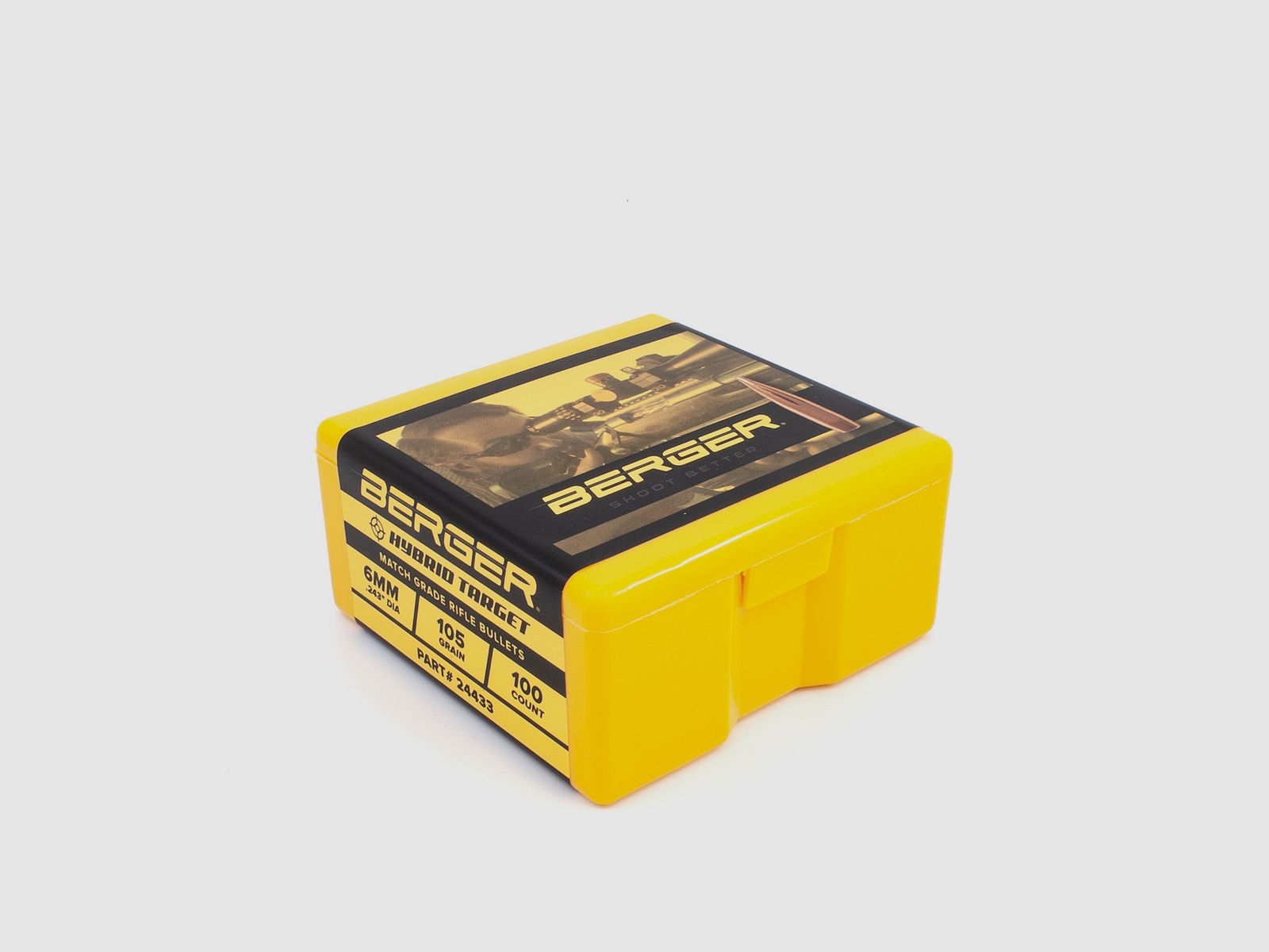 Berger Geschoss 6mm/.243 Hybrid Target 105GR 100 Stück