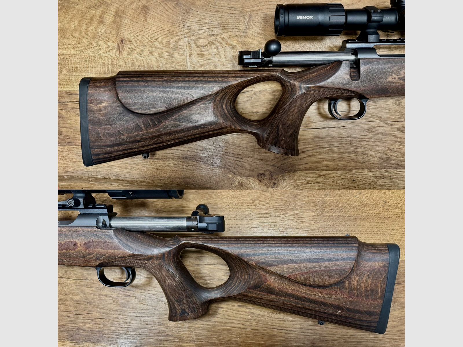 Mauser M12 calcio con Minox e silenziatore