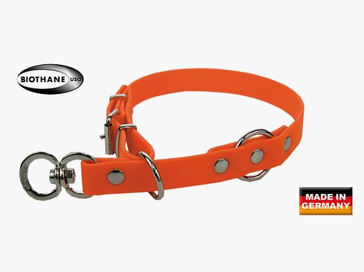 AKAH BioThane halsband signalrood