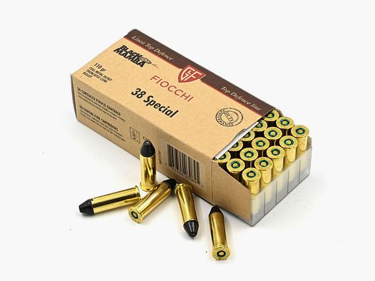 Fiocchi Black Mamba 38 Spec., FMJTC, 110 gr., 50 Stk., Frangible