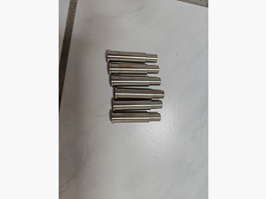 6x LEP Edelstahl Pufferpatrone für abgeschlagene Kartuschen passend für ME Bull Barrel und/oder ME Single Action Army SAA Revolver