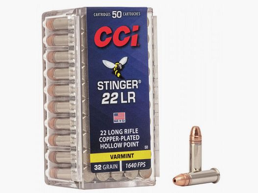 CCI STINGER .22LR - 50 DISPAROS