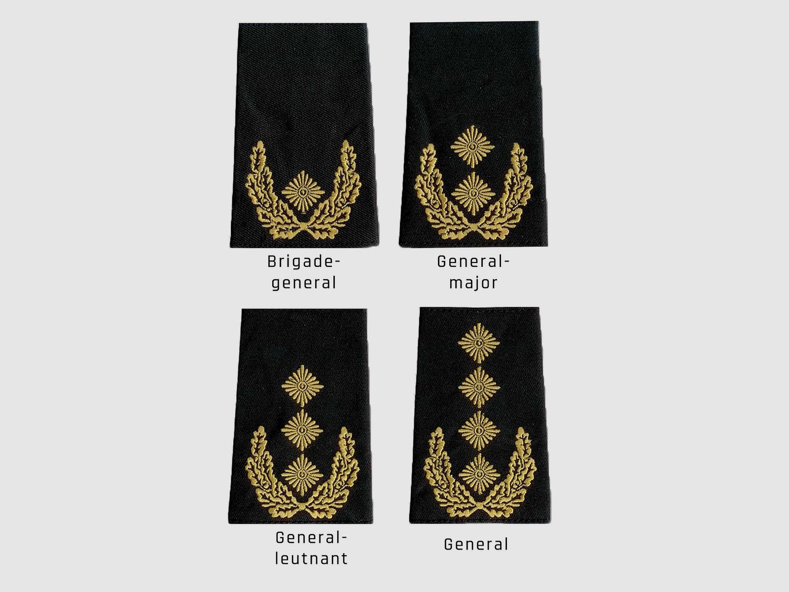 Fritzsch BW Rangabzeichen schwarz/weiß