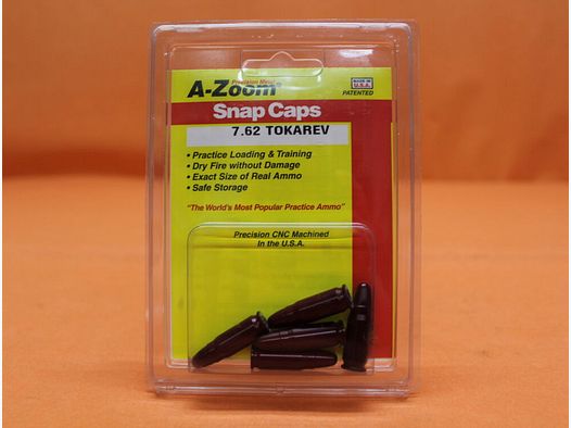 A-Zoom A-Zoom training / dummy cartridge aluminum 7.62mm Tokarev set with 5 pieces (15133)