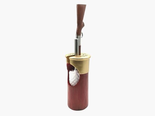 WC toilet brush shotgun and shotgun cartridge