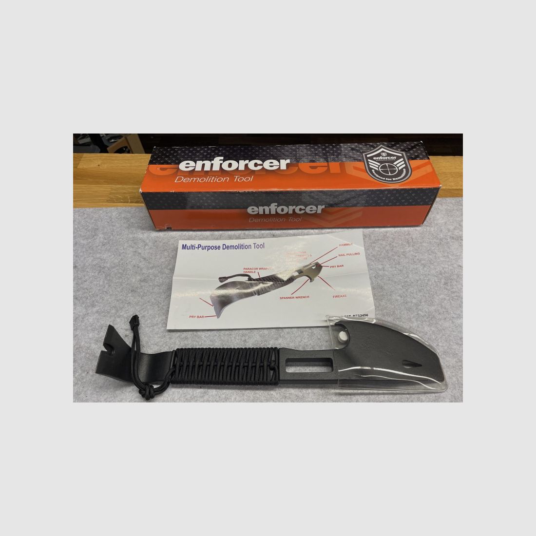 Enforcer Demolition Tool + Brechstange Crowbar Survival Prepping Outdoor NEU!