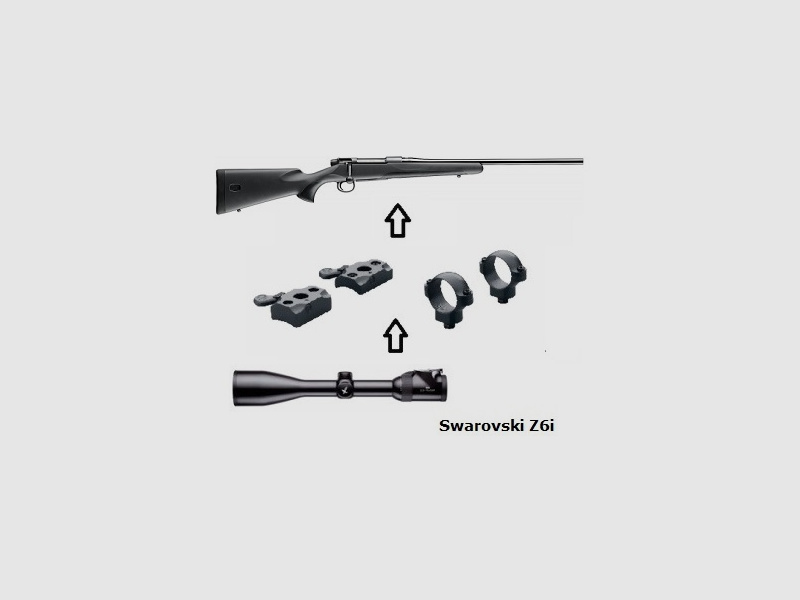 Mauser M18 + Swarovski Z6i 2,5-15x56 + Montage + ... Komplettpaket