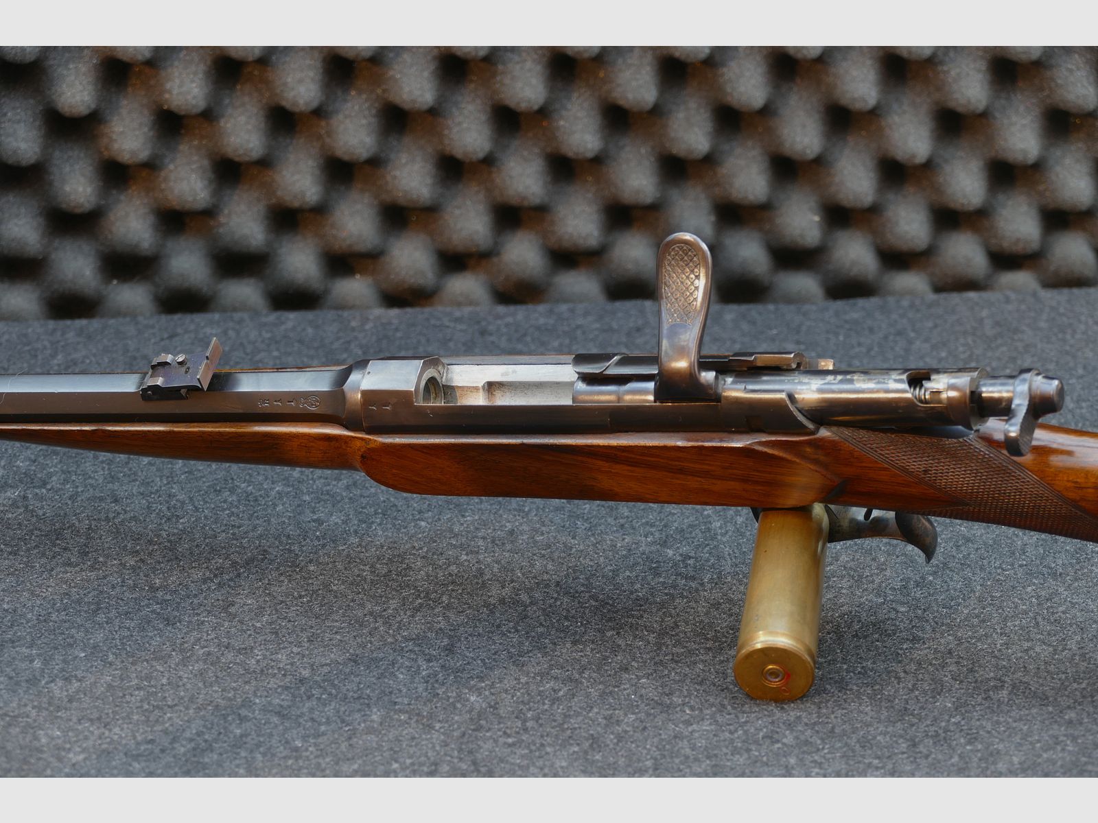 Kolekcjonerski egzemplarz: pojedynczy karabin na bazie Beaumont — 11.3×50R / 11×52R Beaumont Holandés 1878 Dutch Beaumont