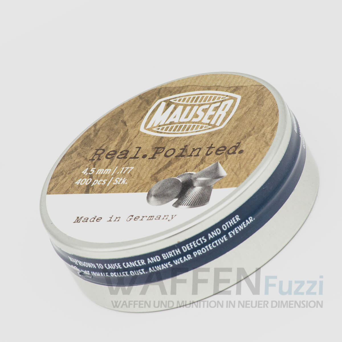 Mauser Real Pointed Domed Pellets 4.5mm 400 pcs.