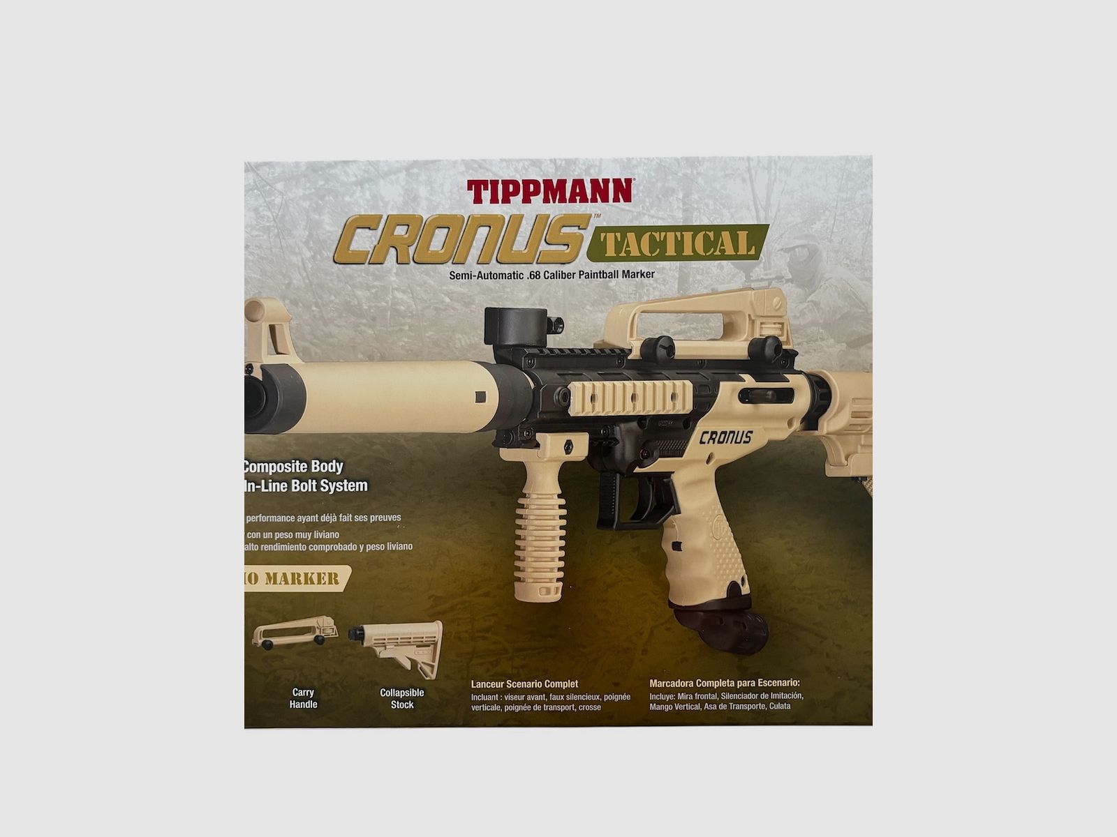 NEU OVP Tippmann Cronus Tactical Kal. .68 Paintball Markierer + 0,4L 200 Bar HP Flasche